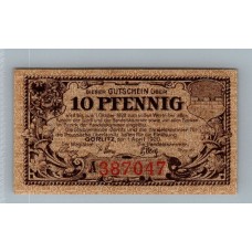 ALEMANIA 1921 BILLETE DE 10 PFENNIG SIN CIRCULAR